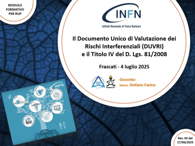 DOWNLOAD – INFN – FORMAZIONE RUP Responsabile Unico del Progetto